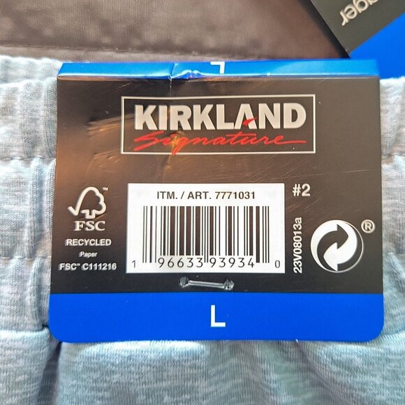 NWT Kirkland Signature Lightweight Jogger 25" - L Light Blue - Picture 3 of 7
